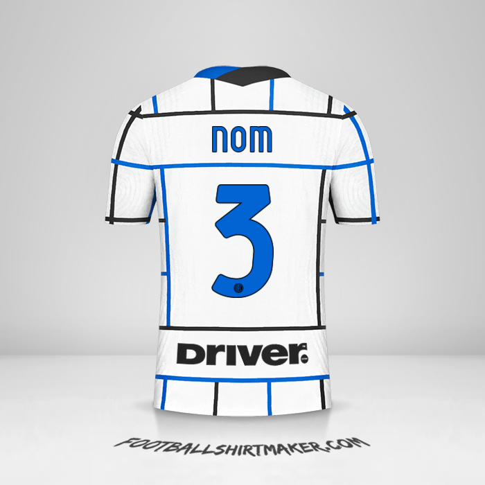 Maillot Inter 2020/21 Extérieur -  nom - 3
