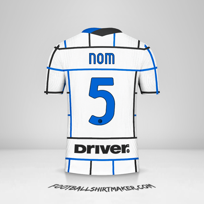 Maillot Inter 2020/21 Extérieur -  nom - 5