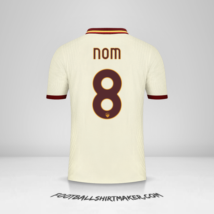 Maillot AS Roma Cup 2020/21 Extérieur -  nom - 8