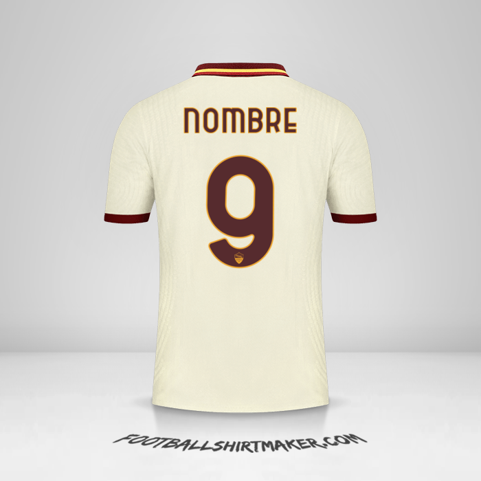 Camiseta AS Roma Cup 2020/21 Visita -  nombre - 9