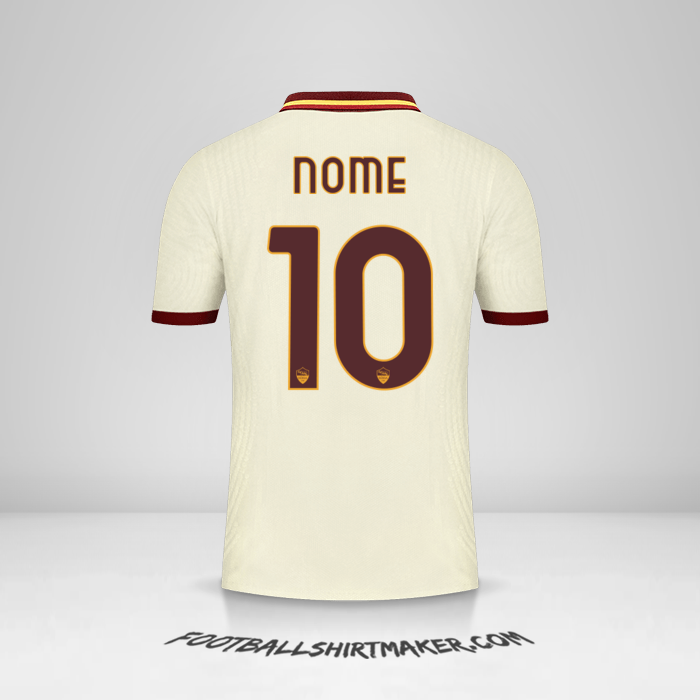 Camisola AS Roma Cup 2020/21 Alternativa -  nome - 10