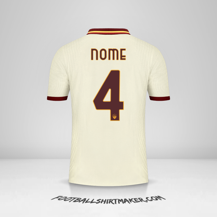 Camisa AS Roma Cup 2020/21 Alternativa -  nome - 4