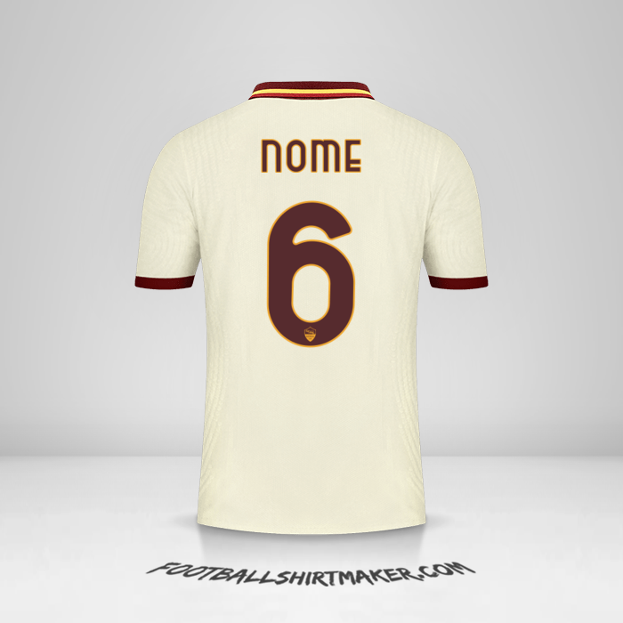 Camisa AS Roma Cup 2020/21 Alternativa -  nome - 6