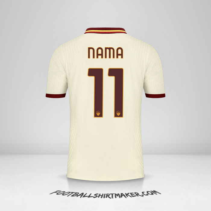 Jersey AS Roma Cup 2020/21 Alternatif -  nama - 11