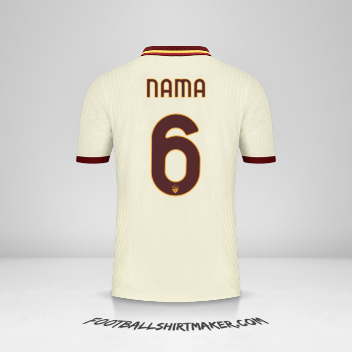 Jersey AS Roma Cup 2020/21 Alternatif -  nama - 6
