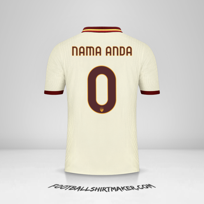 Jersey AS Roma Cup 2020/21 II -  nama anda - 0
