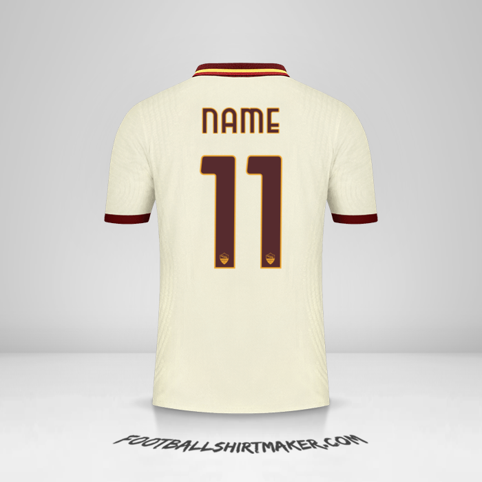 Trikot AS Roma Cup 2020/21 Auswärts -  name - 11