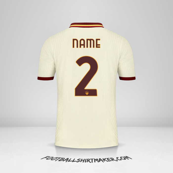 Shirt AS Roma Cup 2020/21 Away -  name - 2