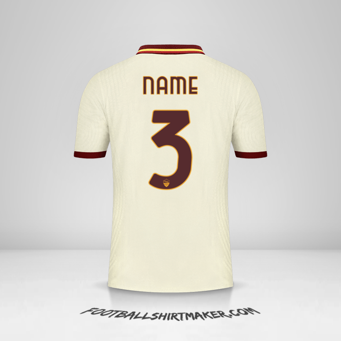 Trikot AS Roma Cup 2020/21 Auswärts -  name - 3