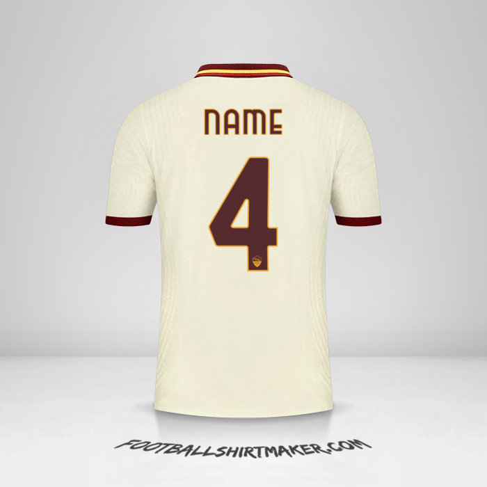 Trikot AS Roma Cup 2020/21 Auswärts -  name - 4
