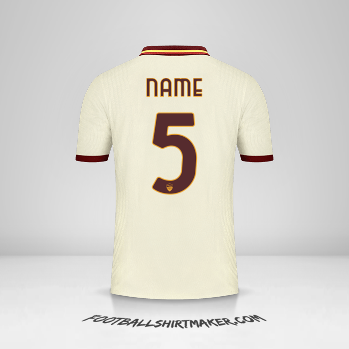 Trikot AS Roma Cup 2020/21 Auswärts -  name - 5