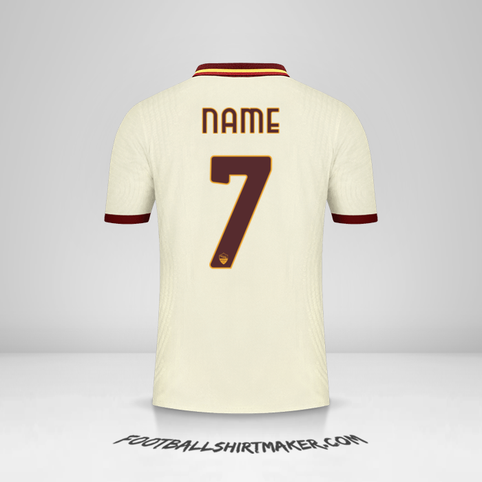 Jersey AS Roma Cup 2020/21 Away -  name - 7