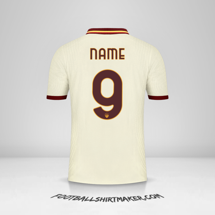 Trikot AS Roma Cup 2020/21 Auswärts -  name - 9