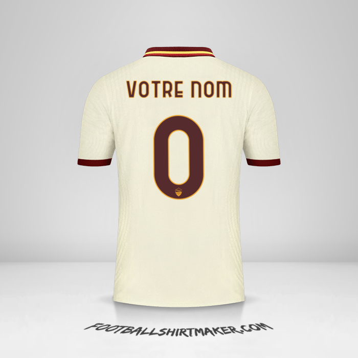 Maillot AS Roma Cup 2020/21 II -  votre nom - 0