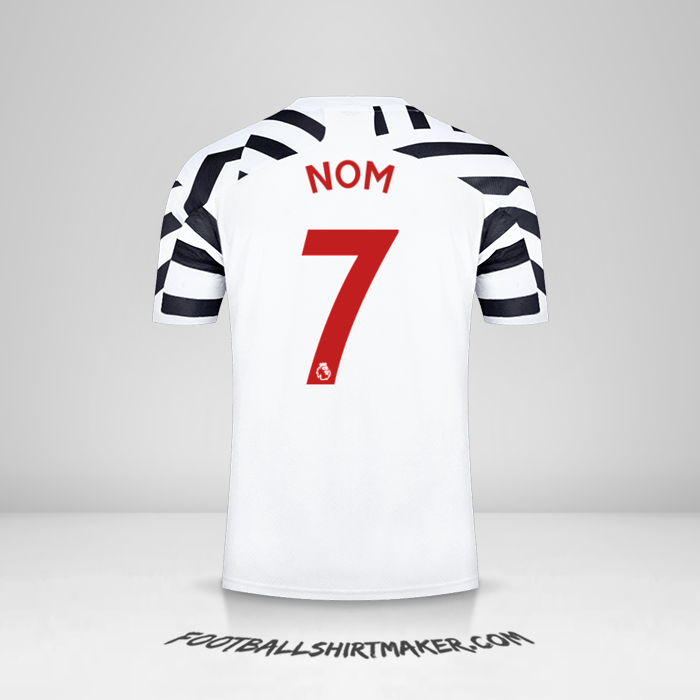 Maillot Manchester United 2020/21 Troisième -  nom - 7