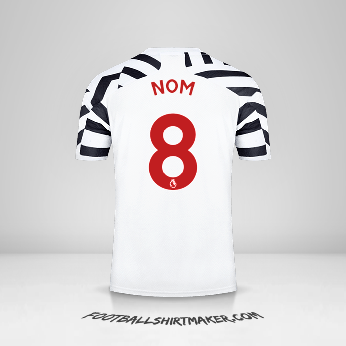 Maillot Manchester United 2020/21 Troisième -  nom - 8