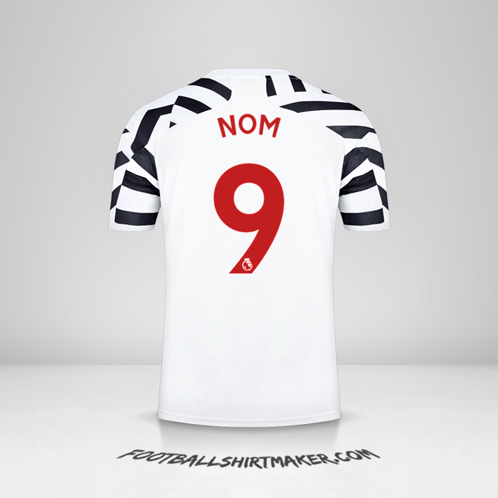 Maillot Manchester United 2020/21 Troisième -  nom - 9