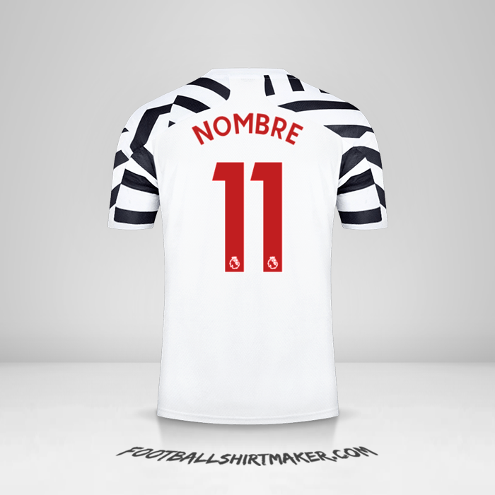 Jersey Manchester United 2020/21 Tercera -  nombre - 11