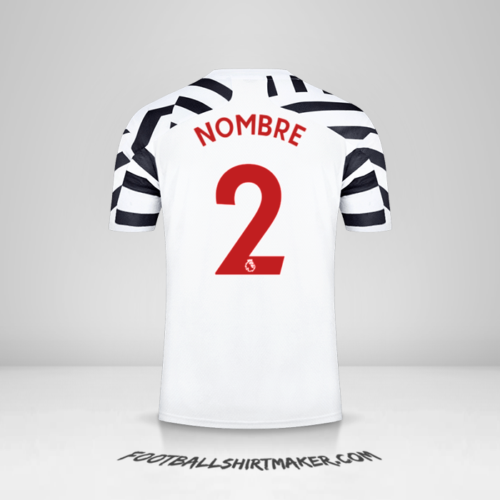 Jersey Manchester United 2020/21 Tercera -  nombre - 2