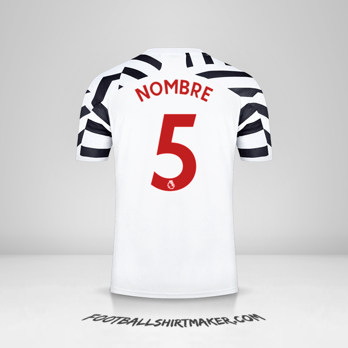 Camiseta Manchester United 2020/21 Tercera -  nombre - 5