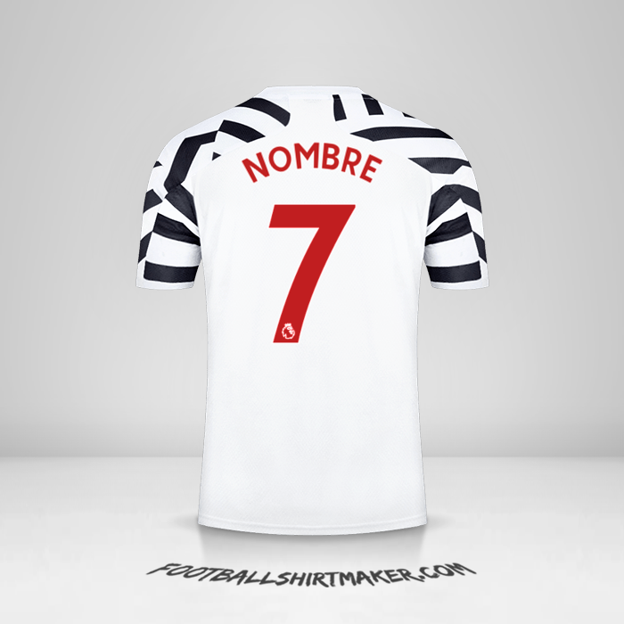 Jersey Manchester United 2020/21 Tercera -  nombre - 7