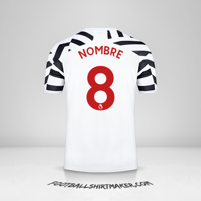 Jersey Manchester United 2020/21 Tercera -  nombre - 8