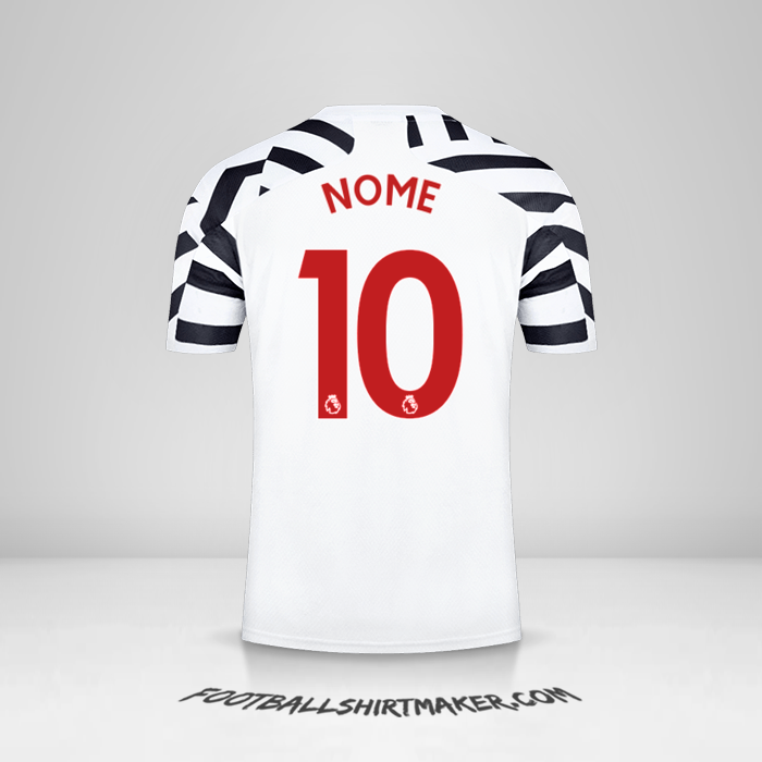 Camisola Manchester United 2020/21 Terceira -  nome - 10