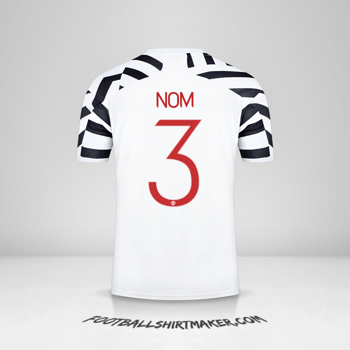 Maillot Manchester United Cup 2020/21 Troisième -  nom - 3