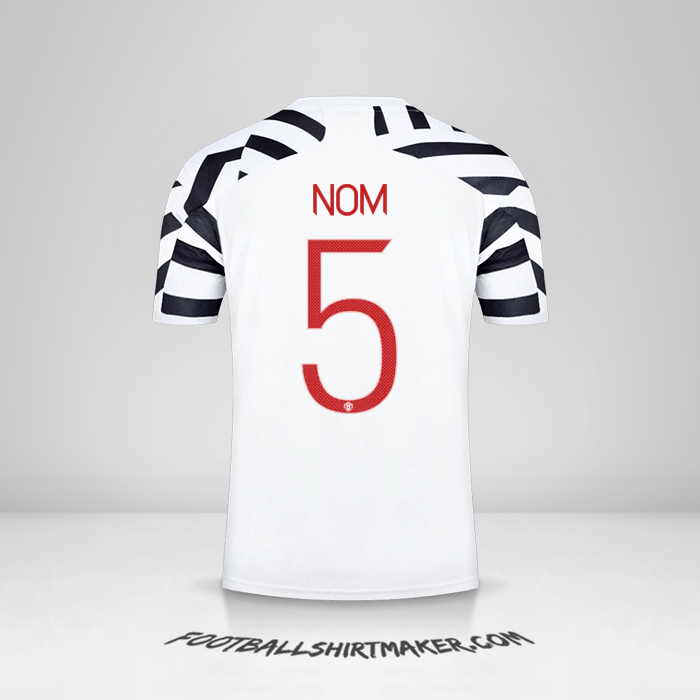 Maillot Manchester United Cup 2020/21 Troisième -  nom - 5