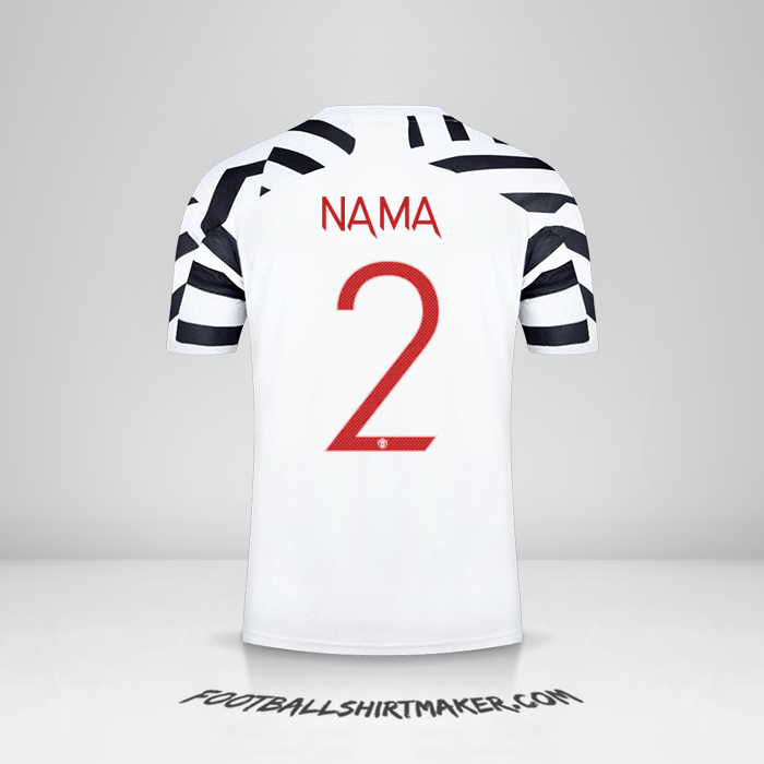 Jersey Manchester United Cup 2020/21 Ketiga -  nama - 2