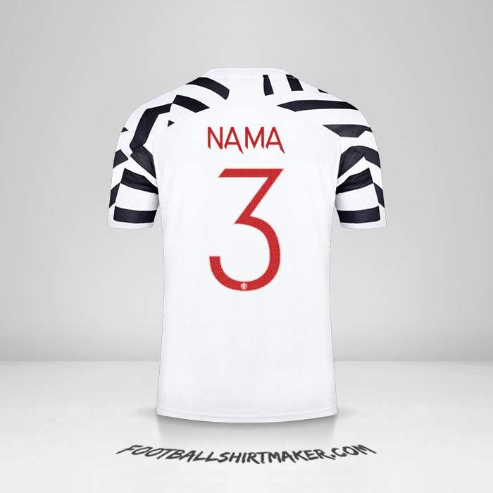 Jersey Manchester United Cup 2020/21 Ketiga -  nama - 3