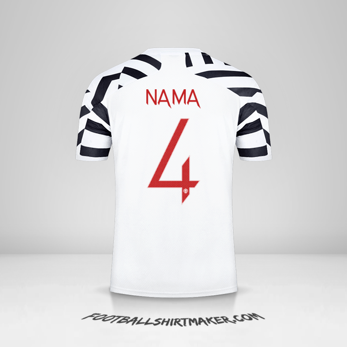 Jersey Manchester United Cup 2020/21 Ketiga -  nama - 4