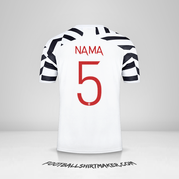 Jersey Manchester United Cup 2020/21 Ketiga -  nama - 5