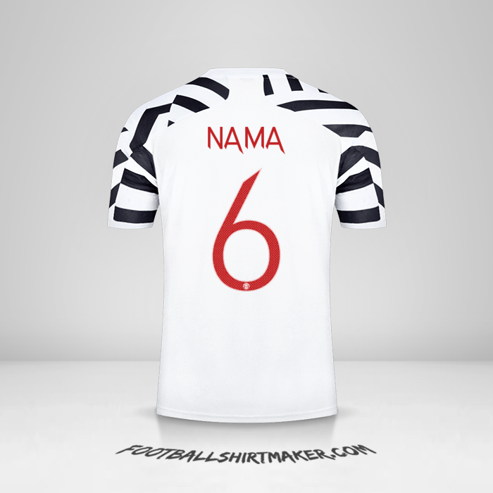 Jersey Manchester United Cup 2020/21 Ketiga -  nama - 6