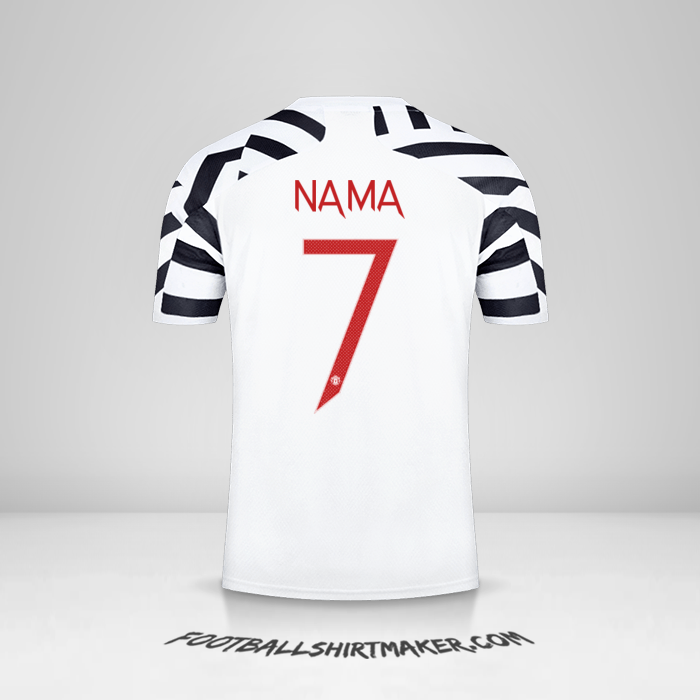 Jersey Manchester United Cup 2020/21 Ketiga -  nama - 7