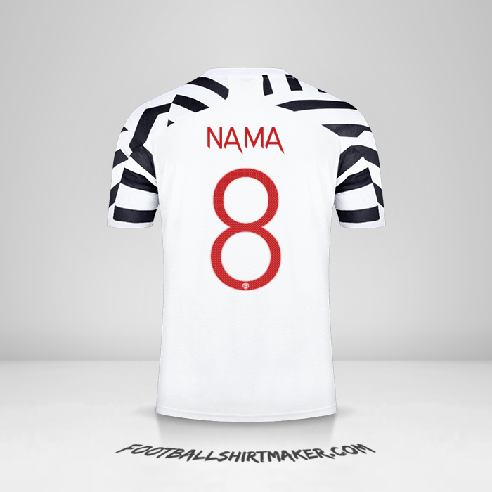 Jersey Manchester United Cup 2020/21 Ketiga -  nama - 8