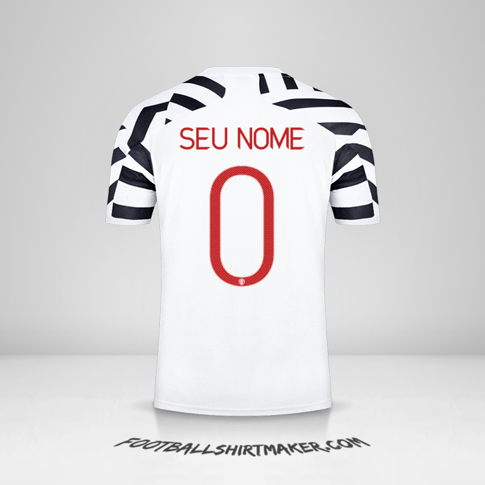 Camisa Manchester United Cup 2020/21 III -  seu nome - 0