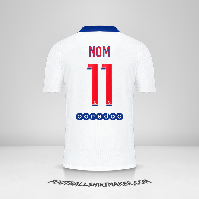 Maillot Paris Saint Germain 2020/21 Extérieur -  nom - 11