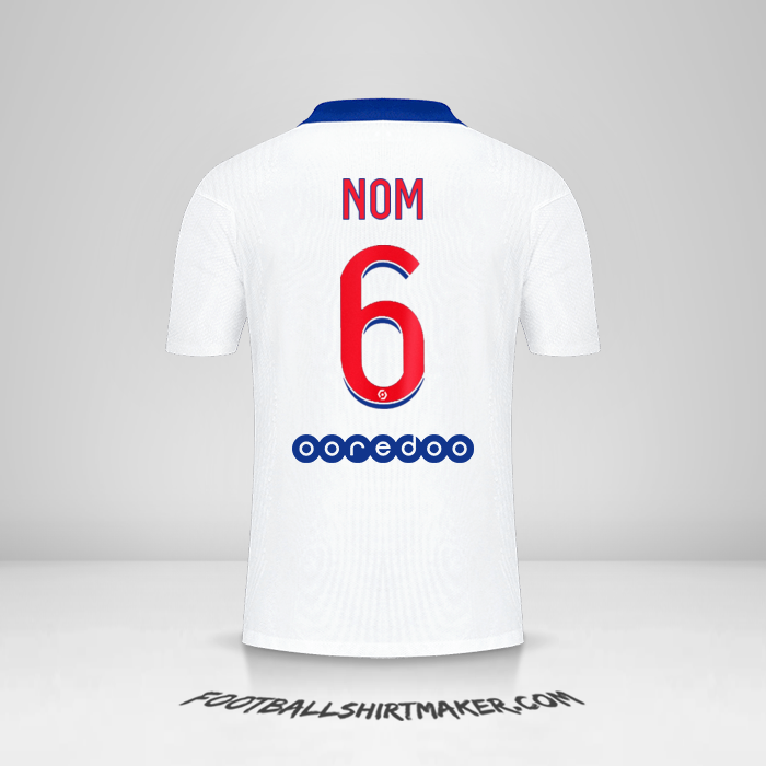 Maillot Paris Saint Germain 2020/21 Extérieur -  nom - 6