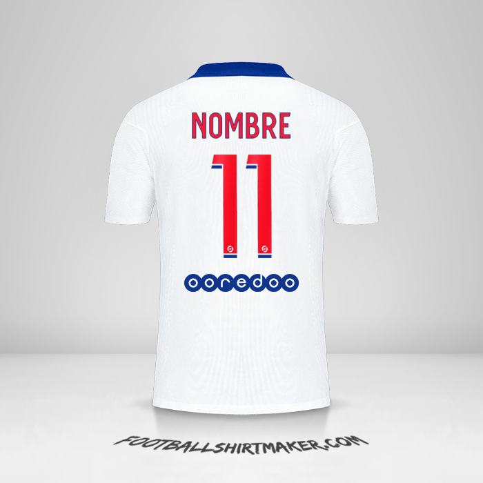 Camiseta Paris Saint Germain 2020/21 Visita -  nombre - 11