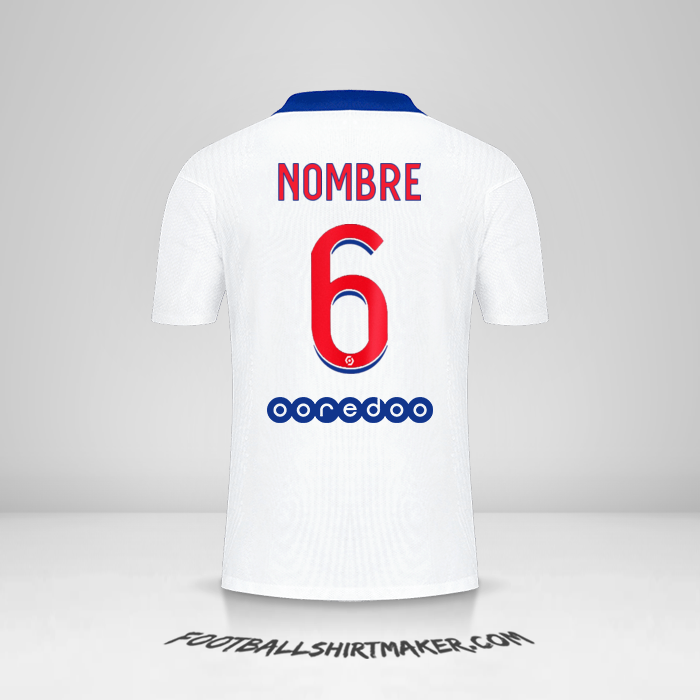 Camiseta Paris Saint Germain 2020/21 Visita -  nombre - 6