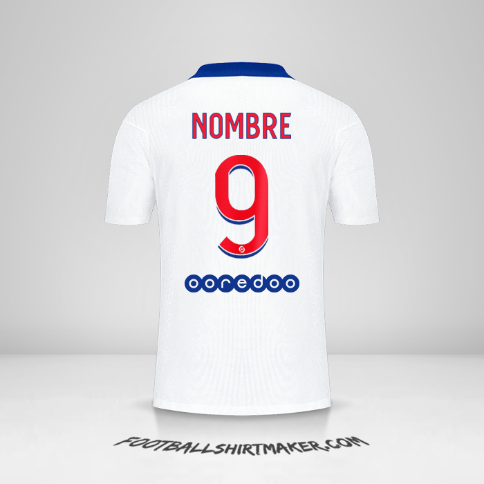 Camiseta Paris Saint Germain 2020/21 Visita -  nombre - 9