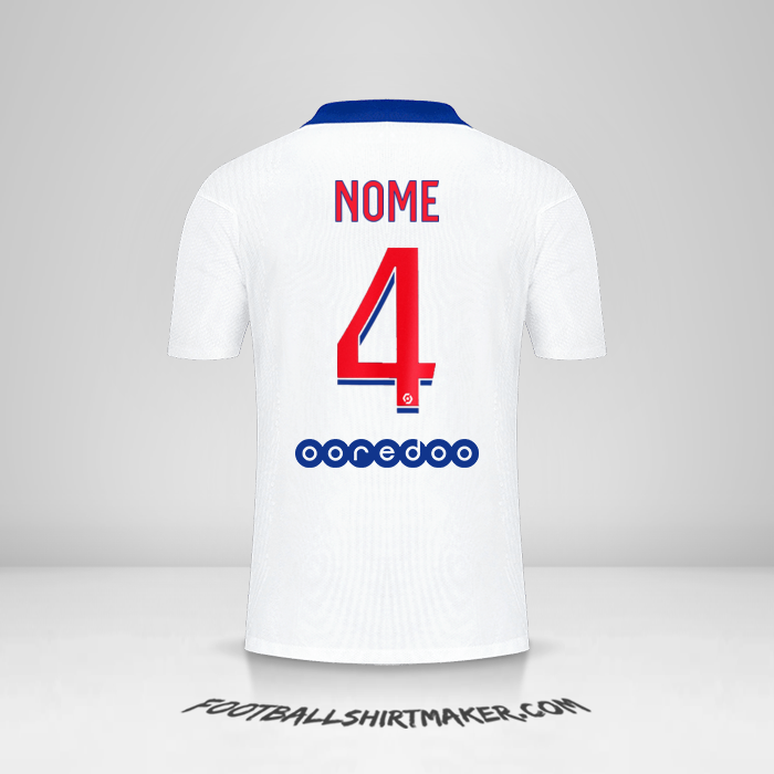 Camisa Paris Saint Germain 2020/21 Alternativa -  nome - 4