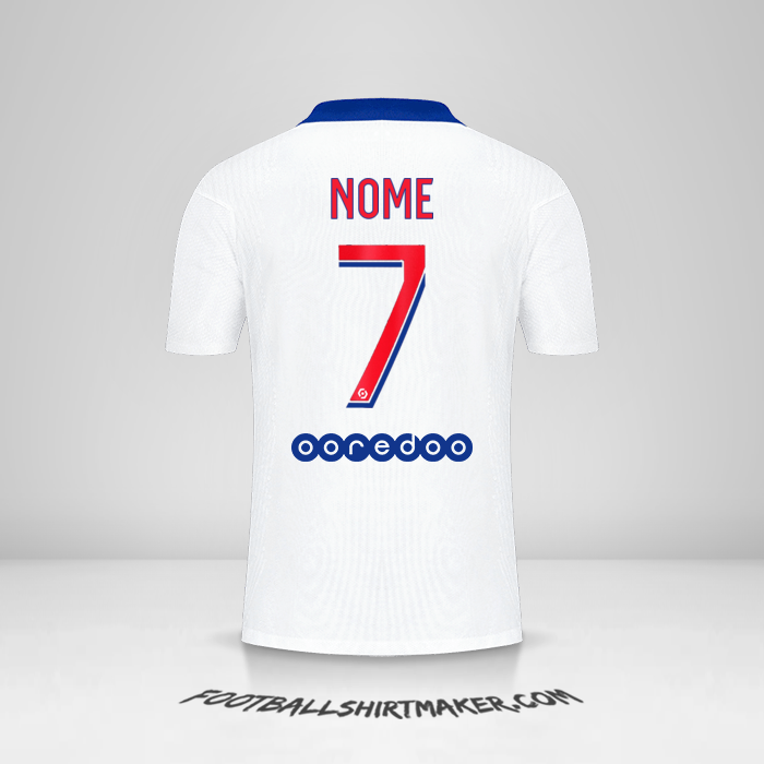 Camisa Paris Saint Germain 2020/21 Alternativa -  nome - 7