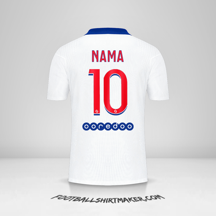 Jersey Paris Saint Germain 2020/21 Alternatif -  nama - 10