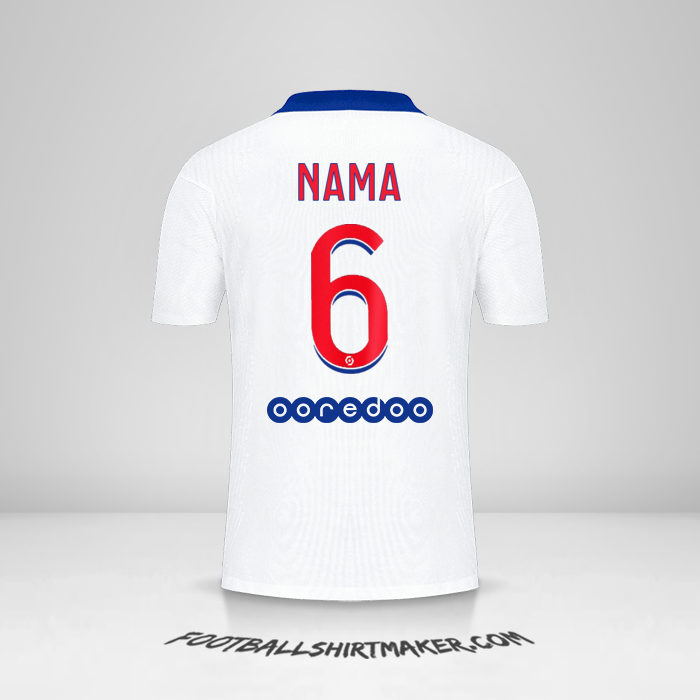 Jersey Paris Saint Germain 2020/21 Alternatif -  nama - 6