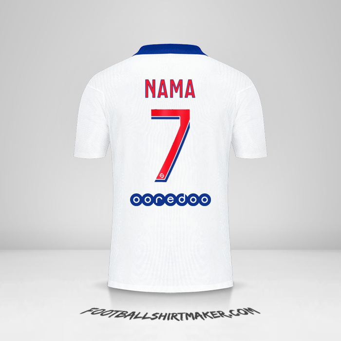 Jersey Paris Saint Germain 2020/21 Alternatif -  nama - 7