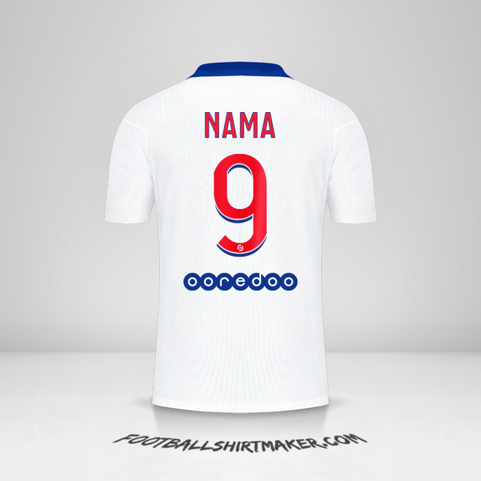 Jersey Paris Saint Germain 2020/21 Alternatif -  nama - 9