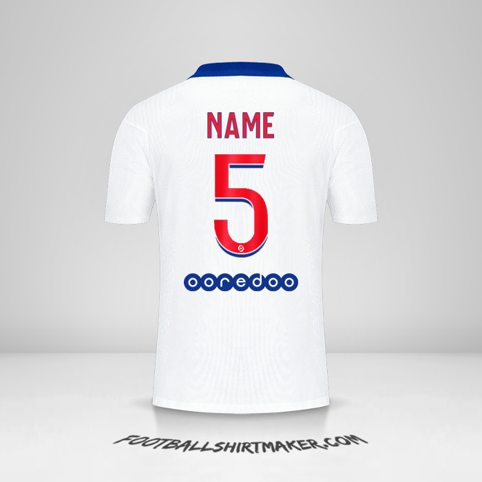 Jersey Paris Saint Germain 2020/21 Away -  name - 5