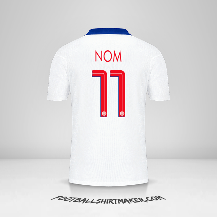 Maillot Paris Saint Germain Cup 2020/21 Extérieur -  nom - 11
